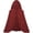 Deep Red, variant on Classic Velvet Hooded Cape for Women, Short Hooded Cloak with Tie Closure, Medieval Fairytale Halloween Cosplay Costume Cape for Party