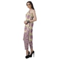thumbnail image 3 of Moomaya Womens Printed One Shoulder Double Bell Sleeve Kurti Pant Set Ethnic Clothing Sets For Women, 3 of 7