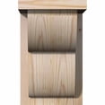 thumbnail image 2 of 7 1/2"W x 8"D x 12"H Crestline Smooth Corbel w/Backplate, Douglas Fir, 2 of 9