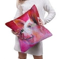 thumbnail image 6 of Bingfone Pink Pig Linen Throw Pillow Covers Cushion Case Pocket Button Vintage Farmhouse Pillowcase for Sofa Couch Bed 20"x20", 6 of 9