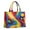 Colorful Tie Dye, variant on Large Capacity Tote Bag,Colorful Tie Dye Wave Sphere Pattern Handbag Fashion Luxury Tote Bag,15.7"x13"x 5.1" Inches,Laptop Compatible