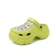 thumbnail image 1 of Nuevas sandalias de suela gruesa con agujeros y tacones altos, muy vendidas en Europa y América, zapatillas para exteriores hechas a mano con diamantes, 1 of 3