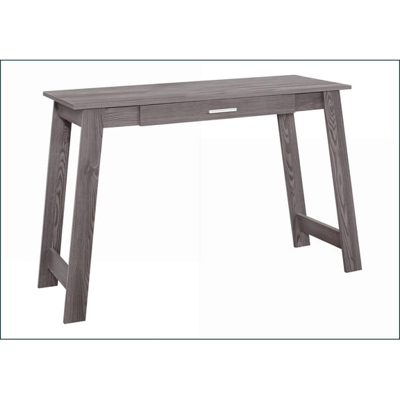 Desks, Contemporary Modern Home Office Computer Desk with Storage Drawer, 42" L | Grey | Particle Board