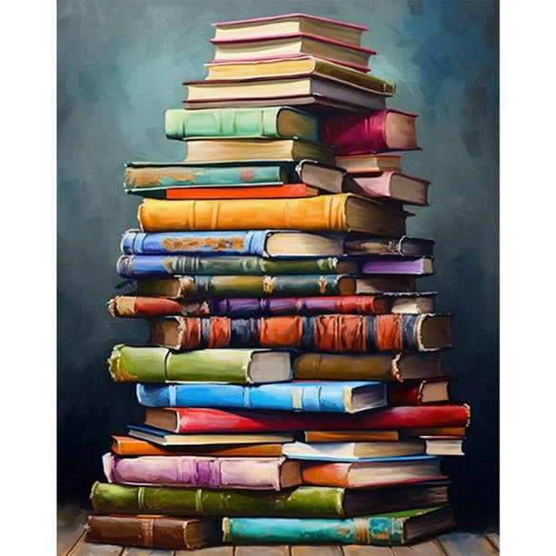 Kit Pintura Por Números Sobre Lienzo Libro Arte Al Óleo Artesanal Imagen Pared Del 40x50cm