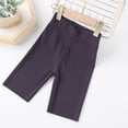 thumbnail image 3 of Hotiary Toddler Baby Girls Knee Length Pant Kids Soft Breathable High Waist Stretch Snug Fitting Leggings Trousers Teen Skinny Pants for 3-14 Years, 3 of 6