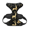 thumbnail image 5 of Gaeub Christmas Gold Deers Gaeub Christmas Gold Deers No Pull Dog Harness, Secure and Adjustable Pet Vest for Outdoor Activities - Small, 5 of 8