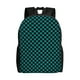 thumbnail image 1 of Balery Black And Teal Checkerboard Mochila - Mochila Estilosa y Duradera para Laptop de 15 Pulgadas con Tela Oxford Impermeable, 1 of 8