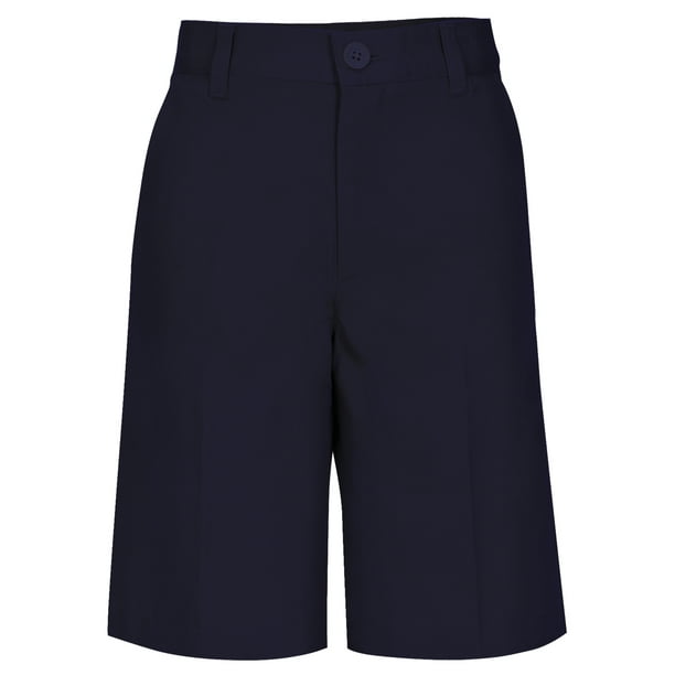 Real School Husky Boys School Uniform Flat Front Shorts, Sizes 820