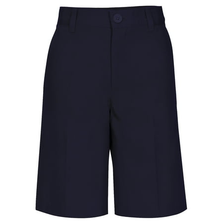 Real School Husky Boys School Uniform Flat Front Shorts, Sizes 8-20