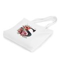 thumbnail image 2 of COMIO Floral Initial Tote Bag Gift for Women, Bridesmaid, Bachelorette Party, Bridal Shower, 2 of 4