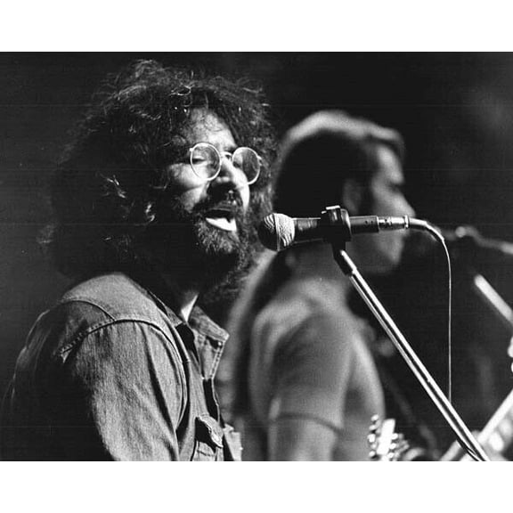 Jerry Garcia performing at San Francisco's Fillmore West concert hall 16x20 poster