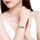 thumbnail image 5 of Elegante pulsera magnética de acero inoxidable y titanio para mujer, 8,5 mm, ajustable, con eslabón gratuito, 5 of 6