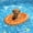Orange Paws, variant on Dog Float Raft - Inflatable Dog Swimming Float for Summer (Small, Dog)