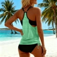 thumbnail image 5 of Zorckvet Tankini Swimsuits for Women Athletic Two Piece Bathing Suits Tank Tops with Boyshorts Swimwear, 5 of 6