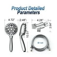 Shower head High Pressure Handheld Shower Head, 10Setting Showerhead