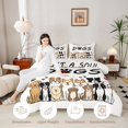 thumbnail image 3 of Homewish Cartoon Pet Queen Comforter Set,Just A Soul Who Loves Dogs Print Comforter Sets Queen,Beige,Polkadot Reversible,3pcs,1 Comforter and 2 Pillowcases, 3 of 7