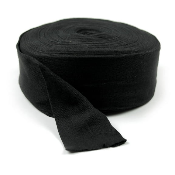 CanDo Black Polyester Stockinette - 4" x 25 yard