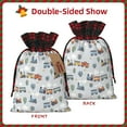 thumbnail image 2 of Gaeub Trains And Cactuse Print Christmas Gift Bag with Drawstrings,Drawstring Gift Bag for Xmas,Christmas Linen Bag,Gift Wrapping Bags for Presents Party -Black, 2 of 8