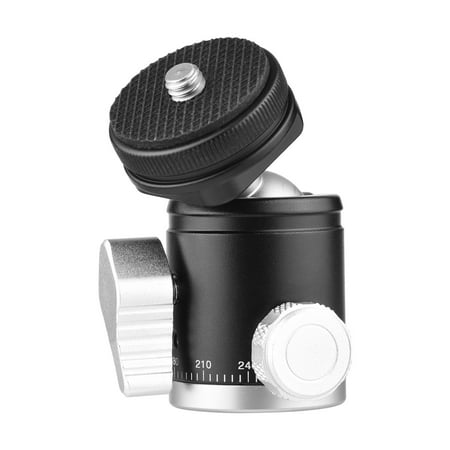 Image of Tomshoo Durable 2 in 1 Ball Head with 360° Rotatable Aluminum Alloy Ideal for Cameras Phone Holders and Tripods