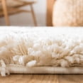 thumbnail image 4 of Safavieh Moroccan Fringe Talbot Geometric Shag Area Rug, Cream/Charcoal, 5'3" x 7'6", 4 of 10