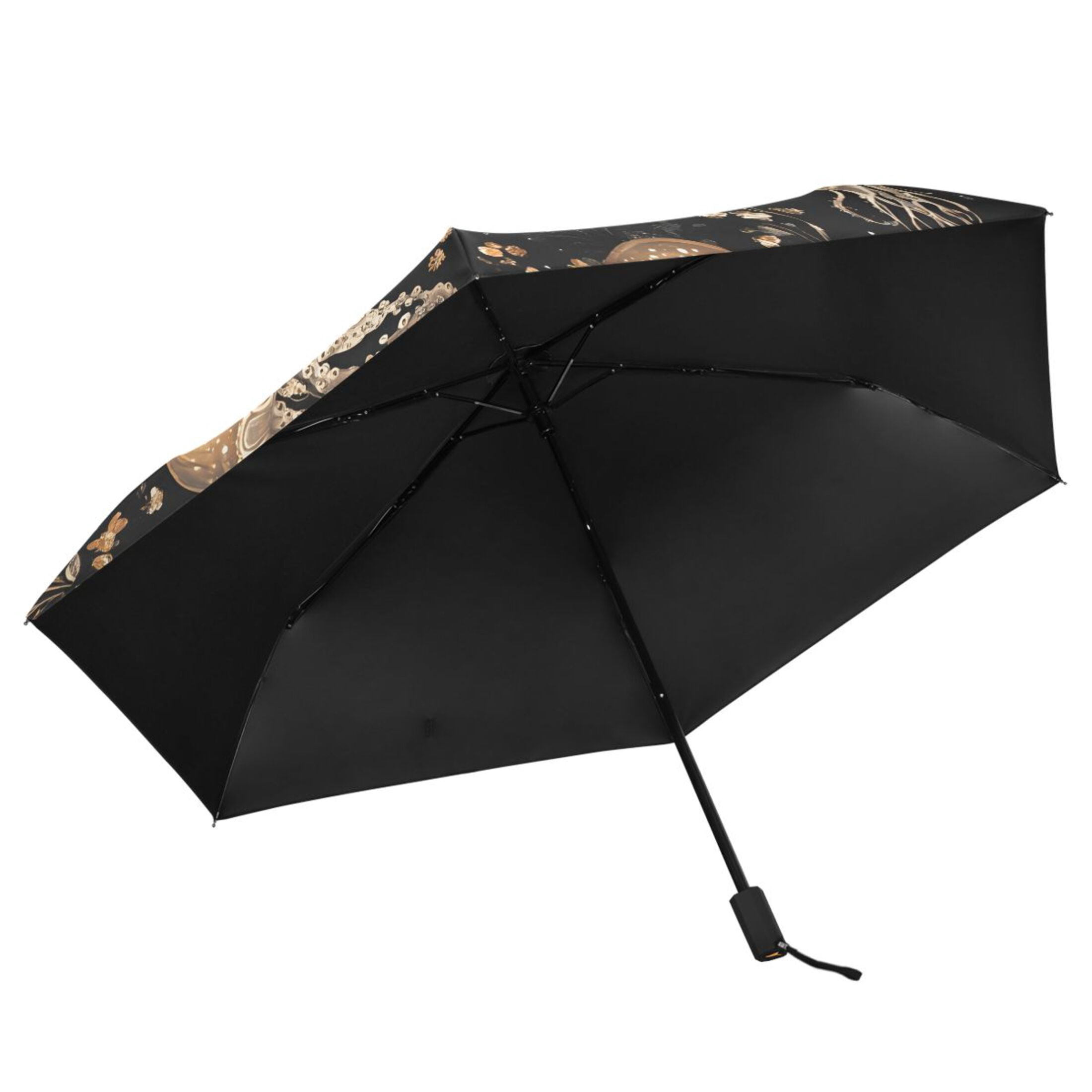 ALAZA Jellyfish Pattern UPF 50+ Compact Folding Umbrella for Rain Travel Umbrella Packable