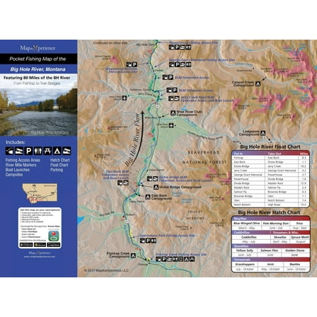 Map The Xperience Compact GPS Map, Big Hole River, Montana 0.1 x 3 in