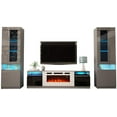 thumbnail image 1 of York WH02 Electric Fireplace Modern Wall Unit Entertainment Center, 1 of 7
