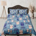 thumbnail image 1 of Juego de Funda Nórdica Cat Lover Colcha, Lindos Gatos Azules Ropa de Cama para Adolescentes Niños, 1 of 4