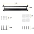 thumbnail image 5 of Painted Iron Construction Wall Mounted Spice Rack, Multi-scene Installation for Kitchen Cabinets and Closets, Space Saving Design Accommodates Most Spice Jars, Flexible, 5 of 5