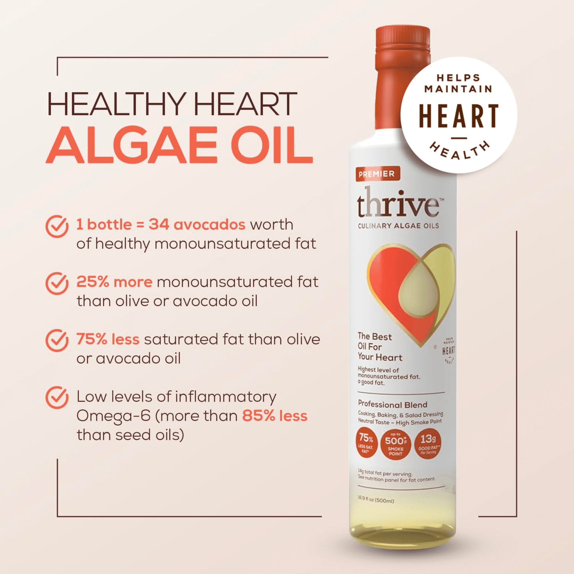 Premier Thrive Culinary Algae Oils - 16.9 fl oz, 3 Pack