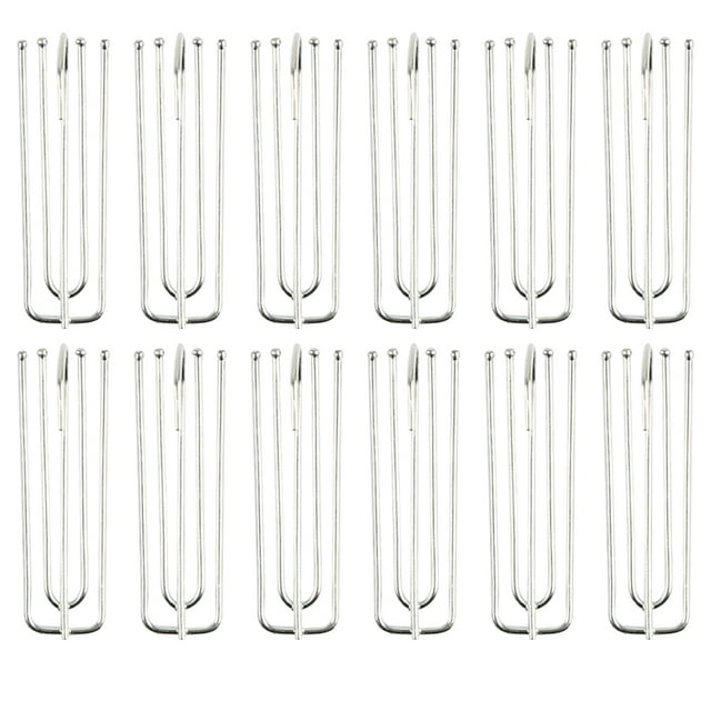 40 Pcs Crochets Durables pour Rideaux à 4 Broches Crochets Suspendus pour Rideaux Accessoires de Rideaux