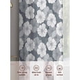 thumbnail image 6 of Country Flowers Sheer Curtains 96 Inch Length 2 Panels Set, Gray Retro Pastoral Botanical Floral Voile Window Treatment Semi Sheer Long Curtains Drapes for Bedroom/Living Room/Kitchen 52"x96"x2, 6 of 7