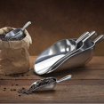 thumbnail image 4 of Cast Aluminum Round Bottom Bar Ice Flour Utility Scoop, Silver 10", 4 of 5