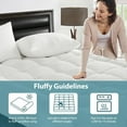 thumbnail image 6 of King Size Mattress Topper - Extra Thick Cooling Mattress Pad Cover for Back Pain - Soft Mattress Protector Firm Bed Topper Pillow Top with 8-21 Inch Deep Pocket 3D Snow Down Alternative Fill, 6 of 9