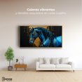 thumbnail image 2 of Cuadro Decorativo Canvas Revolution Marco Flotante Elegancia Azul Oro 120x60, 2 of 3