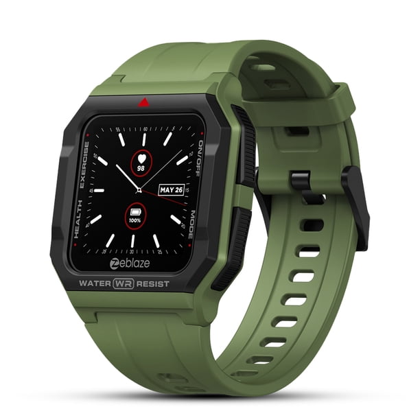 Reloj inteligente con seguimiento del sueño y frecuencia cardíaca Zeblaze, reloj inteligente con control táctil, compatible con Bluetooth, pulsera de seguimiento de pantalla HD 5.1, verde Inevent EL005058-04