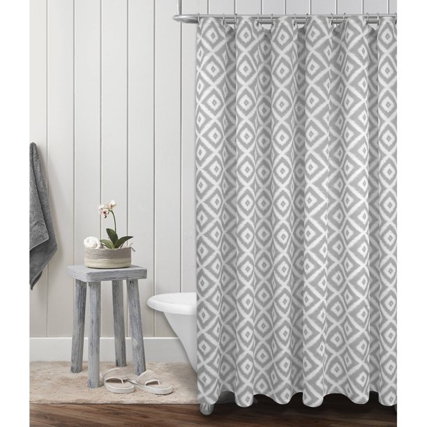 Mainstays Diamond Geo Shower Curtain