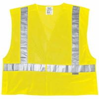 Luminator Class II Tear-Away Safety Vests, Large, Fluorescent Lime, Sold As 1 Each