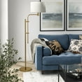 thumbnail image 2 of Hudson & Canal FL0462 Polly Height-Adjustable Brass Floor Lamp, 2 of 9