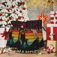 thumbnail image 6 of Rocae Not All Who Wander Are Lost 1 Print Christmas Drawstring Linen Gift Bag with Drawstrings Treat Bag Goody Present Bags for Christmas Party Favor, 6 of 8