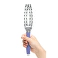 thumbnail image 2 of Olivia Garden FingerBrush Scalp-Hugging & Vented Combo Paddle Hair Brush (Ionic & 100% Boar Bristles) FBCO-PT (Petite), 2 of 6