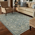 thumbnail image 4 of Oriental Weavers Aberdeen Area Rug - 070H1 - 6'7" x 9'6" - in Blue/ Beige - Vintage Inspired, Stain Resistant, Family and Pet Friendly , Dining, Living Room Rug, 4 of 5