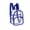 Blue, variant on Clear Mini Backpack, Waterproof PVC Small Transparent Daypack for Stadium Security Travel