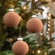 thumbnail image 5 of 12 Bolas Navideñas de Terciopelo Flocadas, Adornos Navideños de Plástico, Adornos Colgantes Decorativos para Árbol de Navidad, 3,14 Pulgadas, 5 of 7