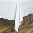 thumbnail image 4 of BalsaCircle Christmas Holidays 90" x 90" White Square Polyester Tablecloth Linen Decoration, 4 of 8