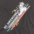 thumbnail image 2 of My Little Pony Retro Be Awesome Women's T Shirt, Charcoal, Large, 2 of 6