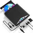 thumbnail image 1 of External CD DVD Drive for Reader Writer PC Laptop Windows 11 10 USB 3.0 Burner 2025, 1 of 3
