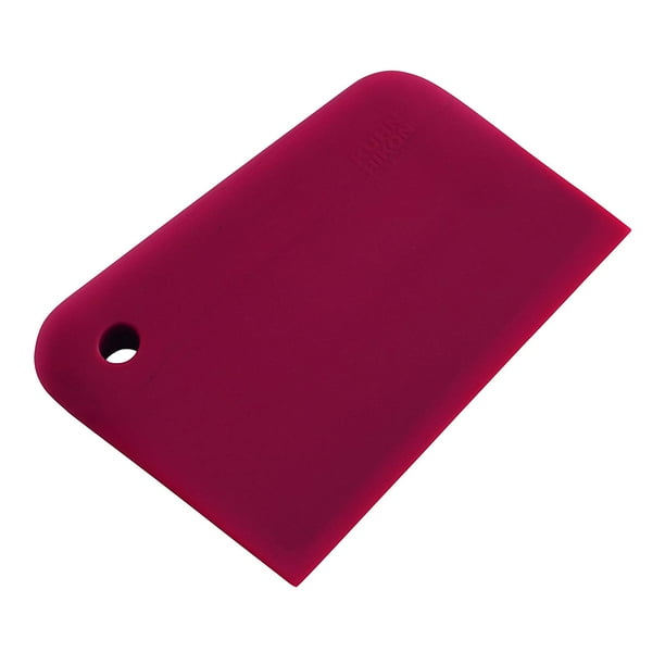 Durable Silicone Bench/Cutting Board Scraper for Culinary Use, Black