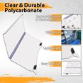 thumbnail image 2 of KOJEM Golf Cart Windshield Fit for 2004-up Club Car Precedent Gas/ Electric Models Folding Windshields Impact Resistant Clear, 2 of 11
