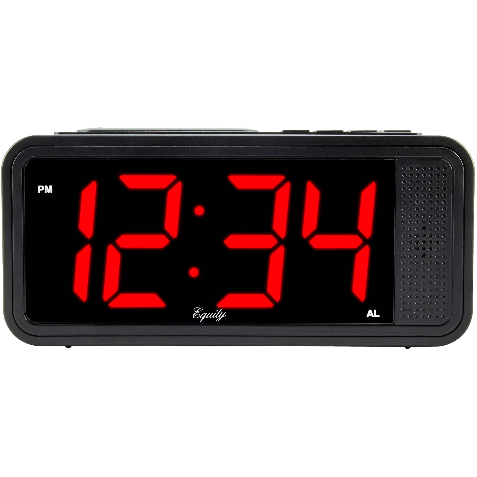 Equity by La Crosse 75907 1.8" LED Simple Set Alarm Clock with HI/LO